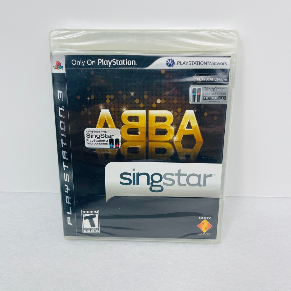 SingStar ABBA Sony PlayStation 3 PS3 New Sealed 2008 Music‎ Rhythm Game 8192